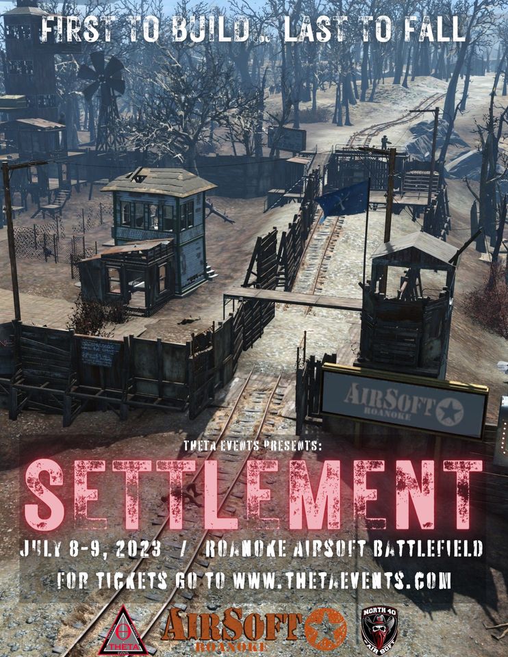 Settlementopen world event Roanoke Airsoft